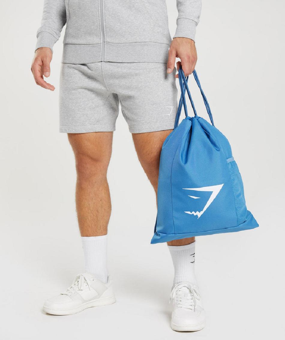 Gymshark Sharkhead Gymsack Accessories Torbe Plave | HR 2124YXF